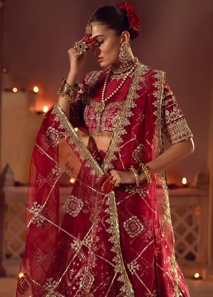 Mushk By Ajr Couture Embroidered Raw Silk Suits Unstitched 3 Piece AJR24M ASE-02 Devdas - Luxury Collection