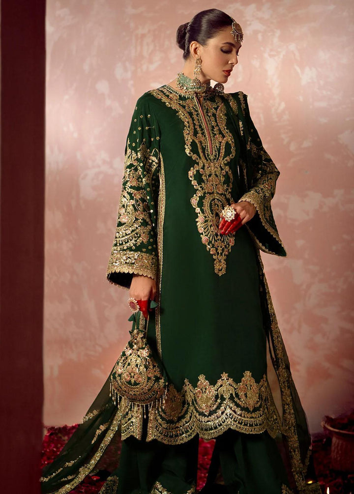 Mushk By Ajr Couture Embroidered Raw Silk Suits Unstitched 3 Piece AJR24M ASE-04 Aangan - Luxury Collection