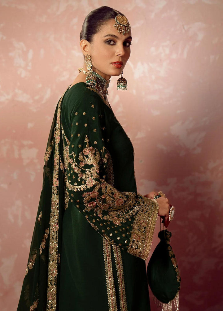 Mushk By Ajr Couture Embroidered Raw Silk Suits Unstitched 3 Piece AJR24M ASE-04 Aangan - Luxury Collection