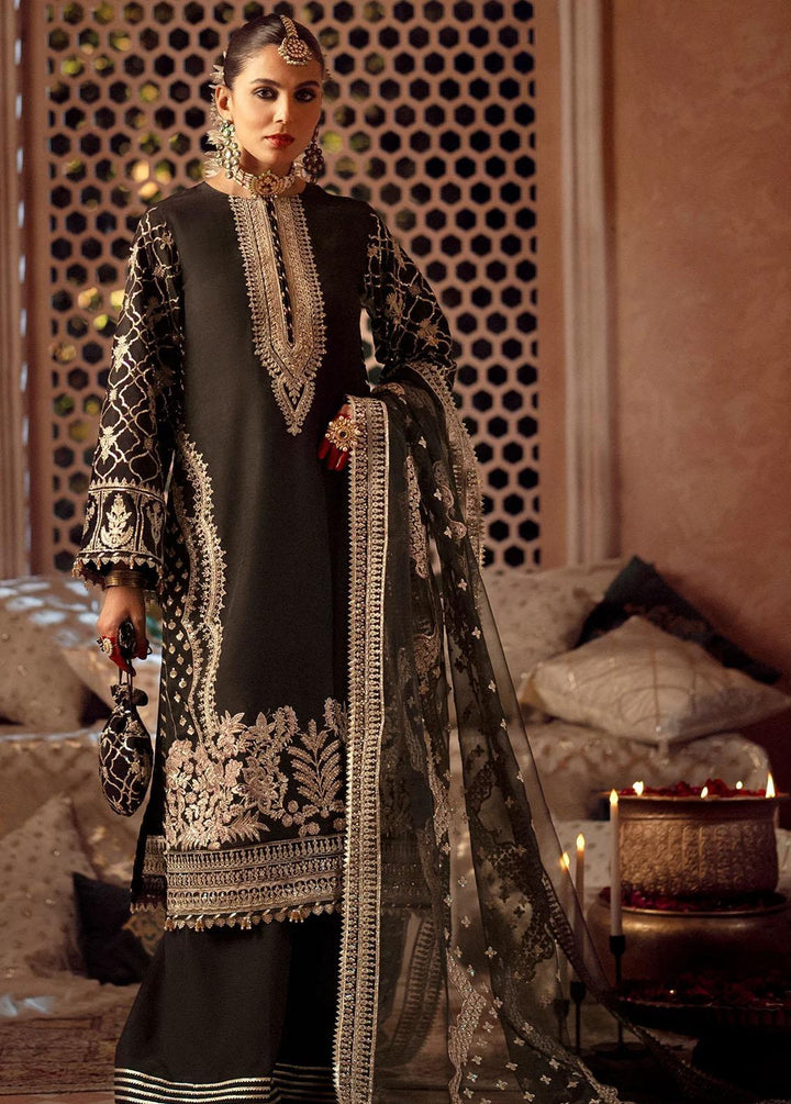 Mushk By Ajr Couture Embroidered Raw Silk Suits Unstitched 3 Piece AJR24M ASE-07 Koyal - Luxury Collection