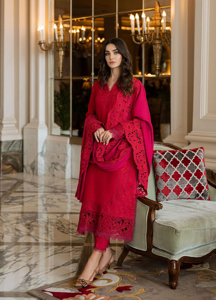 Mushq Casual Pret  Marina 3 Piece Suit MWP22-07 Very Berry