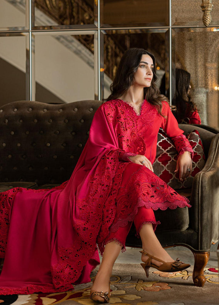 Mushq Casual Pret  Marina 3 Piece Suit MWP22-07 Very Berry