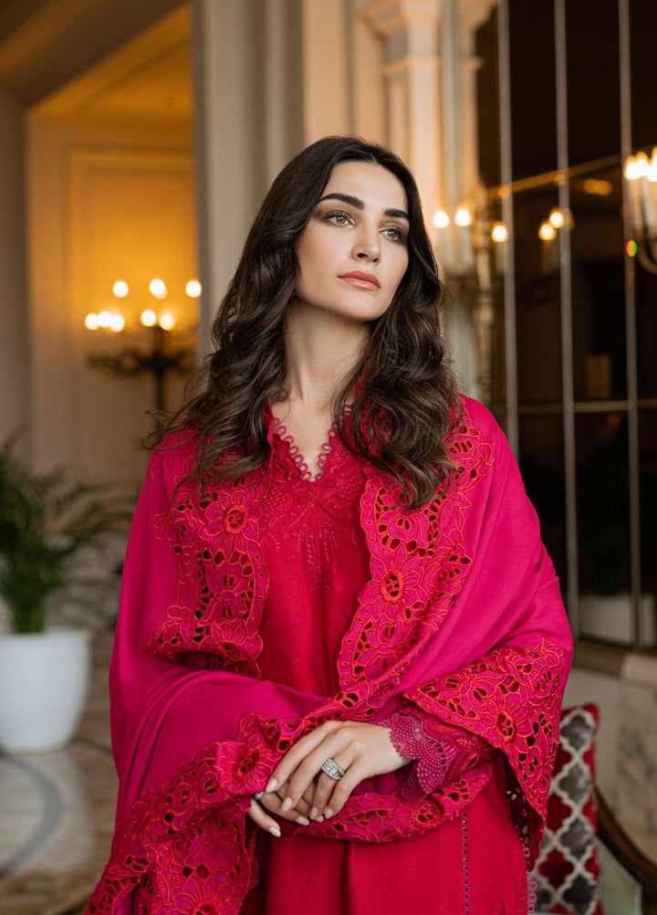 Mushq Casual Pret  Marina 3 Piece Suit MWP22-07 Very Berry