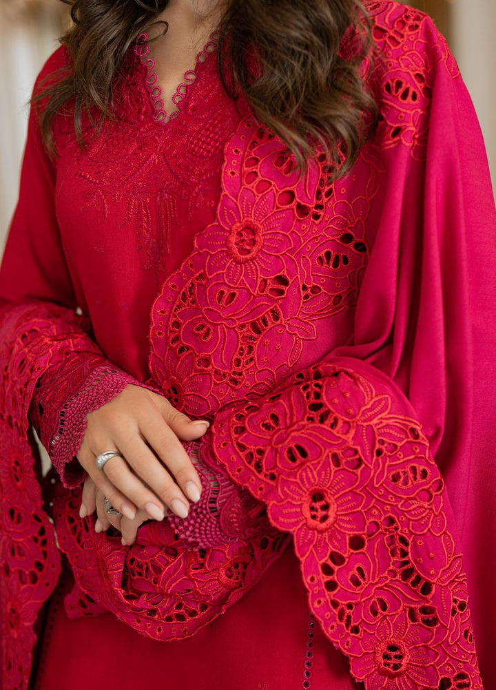 Mushq Casual Pret  Marina 3 Piece Suit MWP22-07 Very Berry