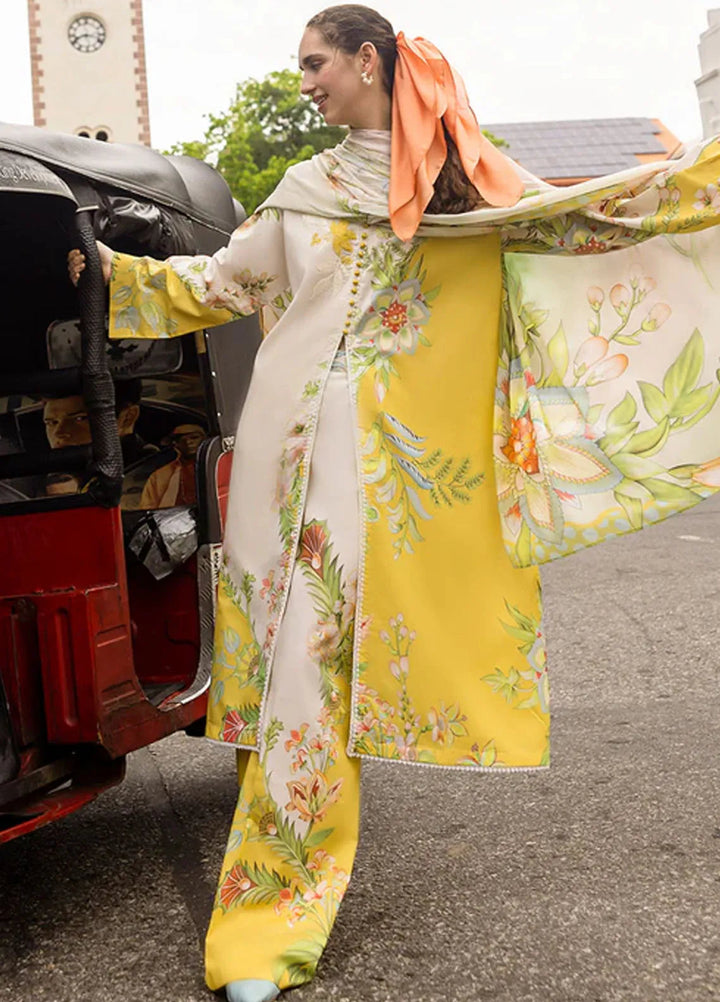 Mushq Embroidered Lawn Suits Unstitched 3 Piece MQ25LD D-9A Corina - Summer Collection