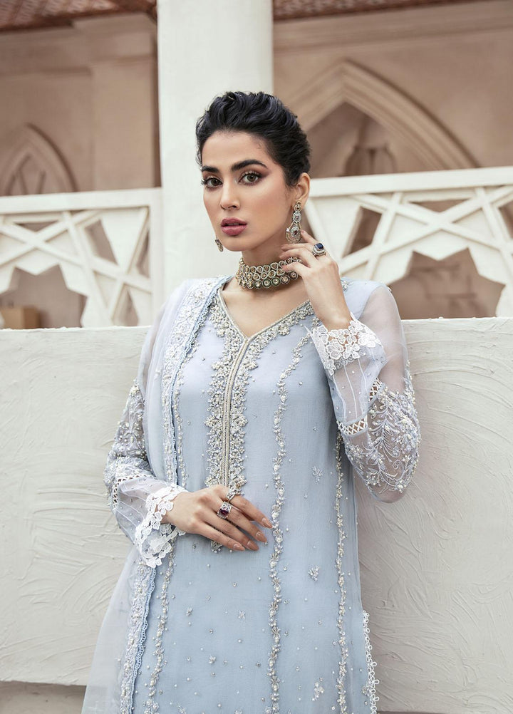 Mushq Luxury Pret  Organza 3 Piece Suit DEW DROP