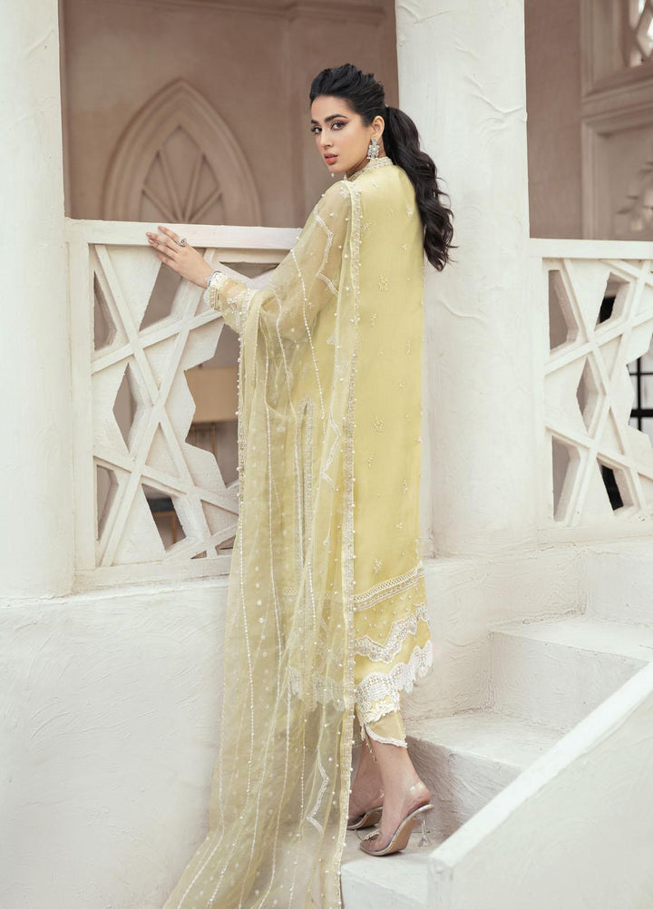 Mushq Luxury Pret  Organza Shirt APHRODITE