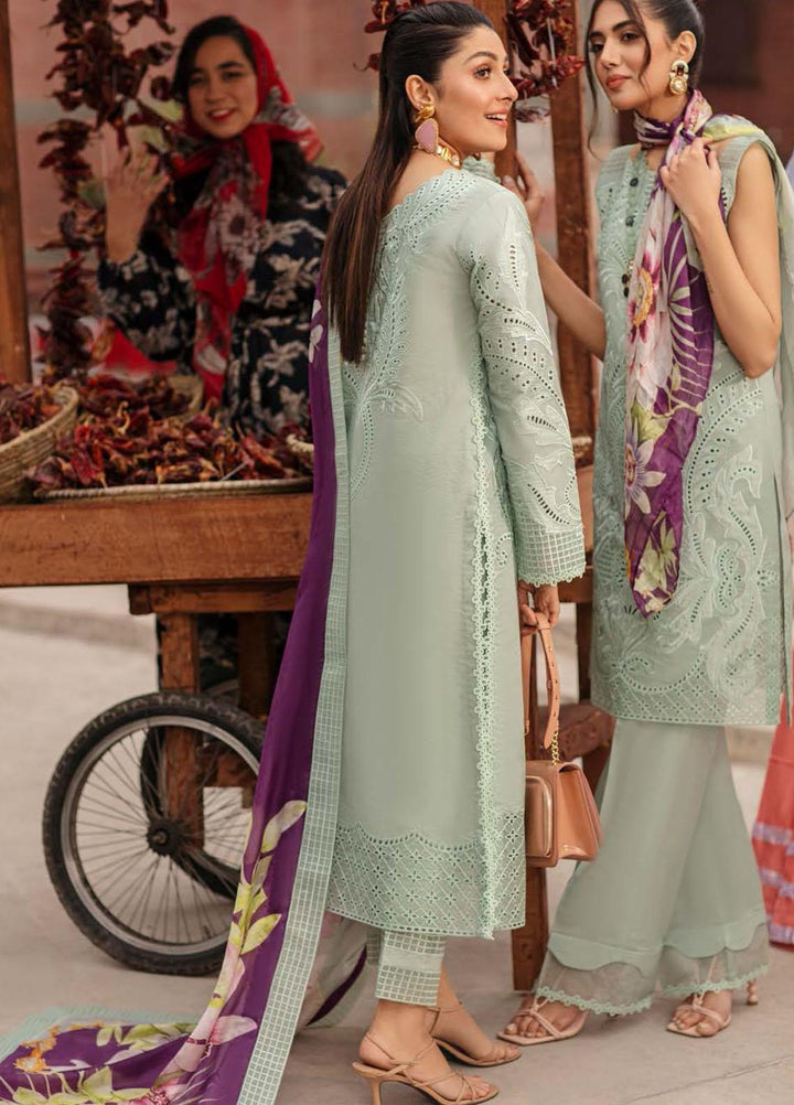 Mushq Embroidered Lawn Suits Unstitched 3 Piece MQ22FDV MSL22-01 LUISA - Luxury Summer Collection