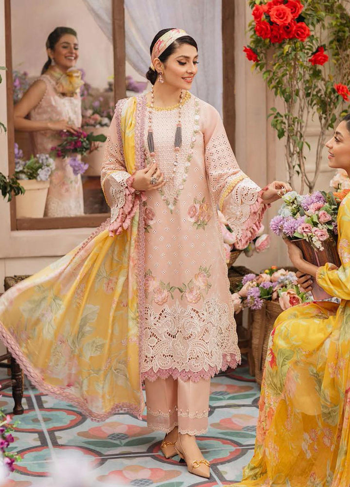 Mushq Embroidered Lawn Suits Unstitched 3 Piece MQ22FDV MSL22-03 AMALIA - Luxury Summer Collection