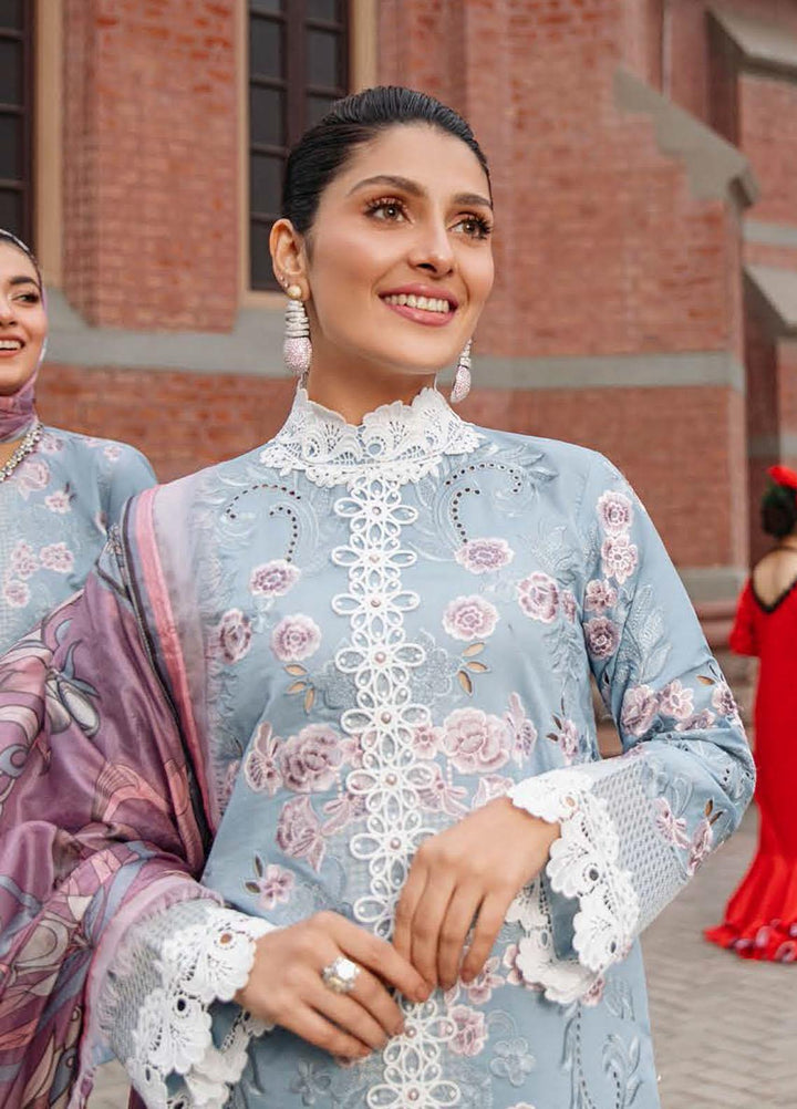 Mushq Embroidered Lawn Suits Unstitched 3 Piece MQ22FDV MSL22-05 CAROLINA - Luxury Summer Collection