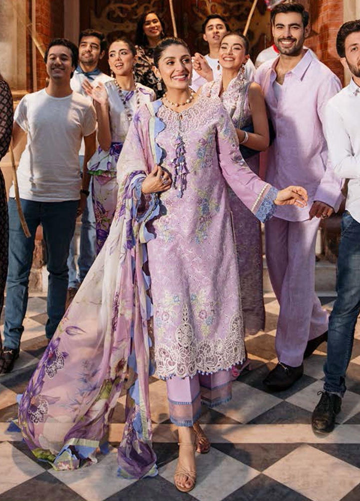 Mushq Embroidered Lawn Suits Unstitched 3 Piece MQ22FDV MSL22-07 ELIANA - Luxury Summer Collection