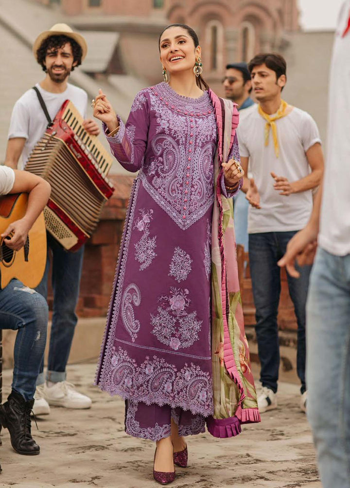 Mushq Embroidered Lawn Suits Unstitched 3 Piece MQ22FDV MSL22-10 ANDJELA - Luxury Summer Collection