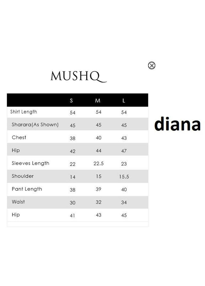 Mushq Luxury Pret  Organza 3 Piece Suit MQ21PLF LF21-06 DIANA