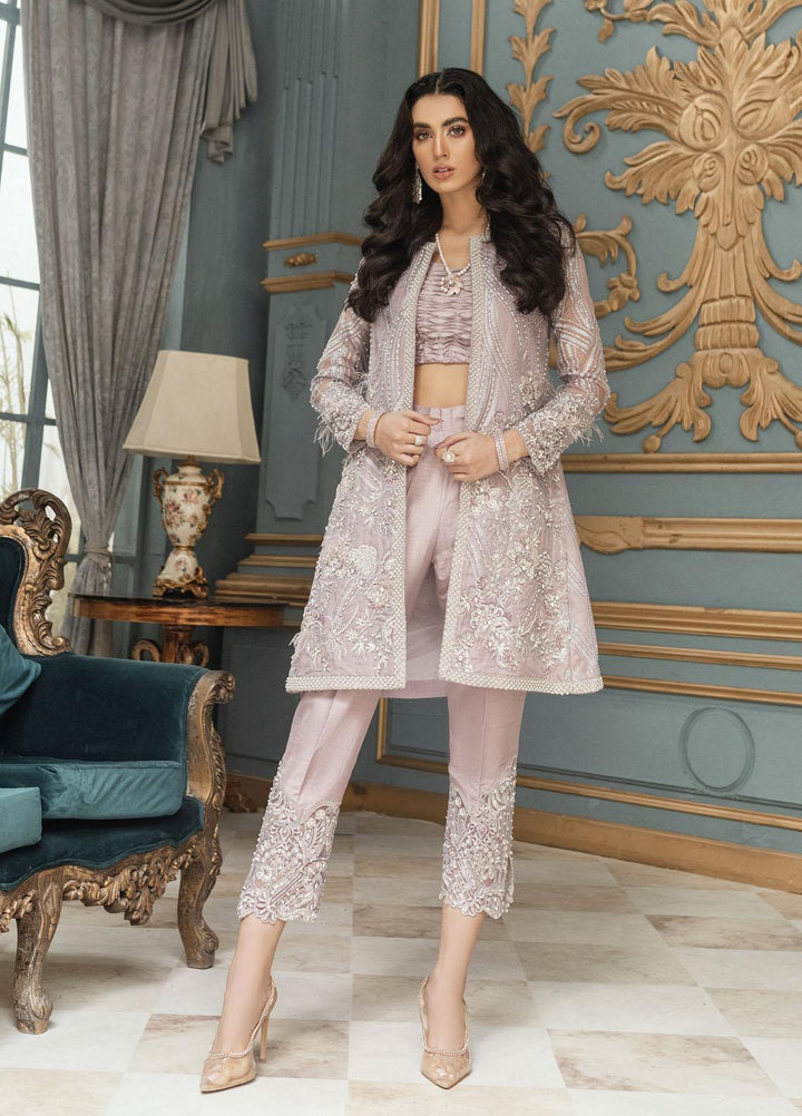 Mushq Luxury Pret  Organza Shirt MQ21PLF LF21-08 JASMINE