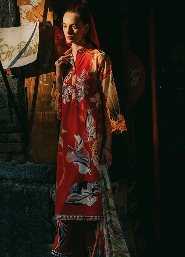 Mushq Printed Lawn Suits Unstitched 3 Piece MQ25LD2D 4-B Ride Vineyard - Summer Collection