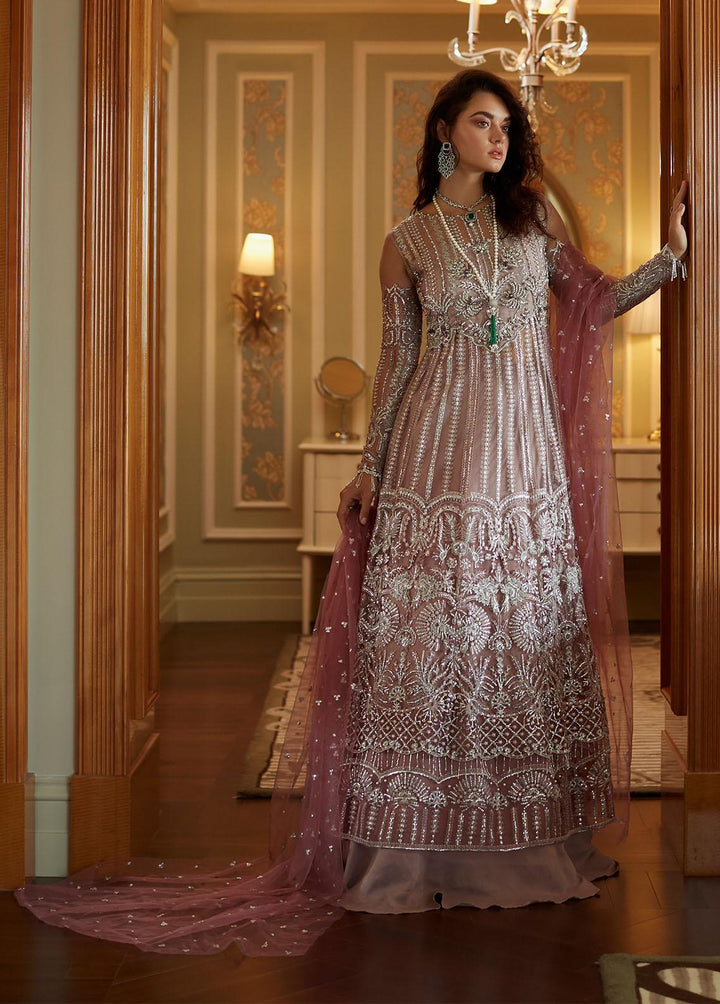 Amour By Mushq Embroidered  Suits Unstitched 4 Piece MQ23WD TDL23-03 Violet - Wedding Collection