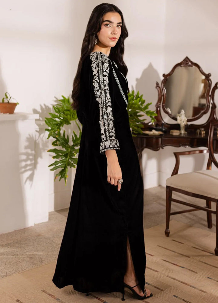 Naayas Luxury Pret Embroidered Velvet Kaftan Ravera
