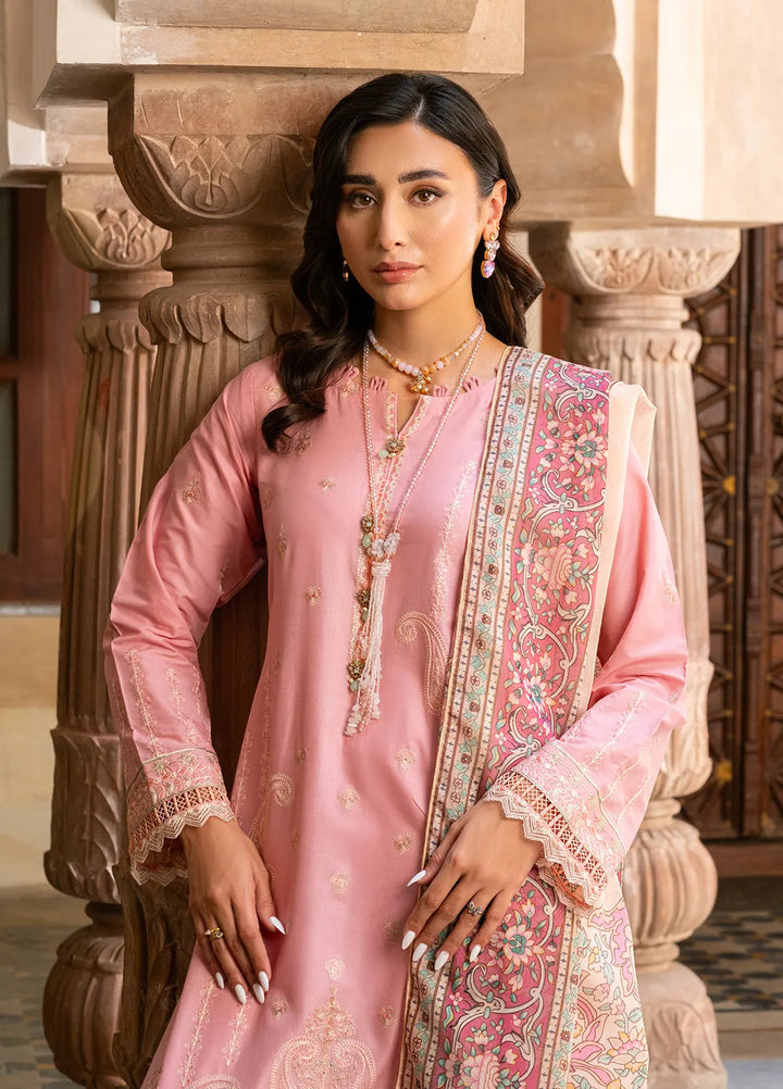 Naayas Pret Embroidered Lawn 3 Piece Suit Misty