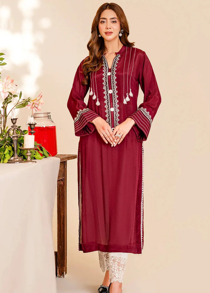 Naayas Pret Embroidered Silk 2 Piece Suit Adiva