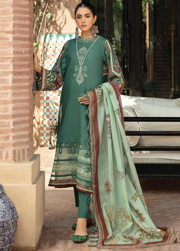 Naazaan Faixa Faixal by Ittehad Textiles Embroidered Slub Suits Unstitched 3 Piece IT21NF NZ-01 SAHIBA - Winter Collection