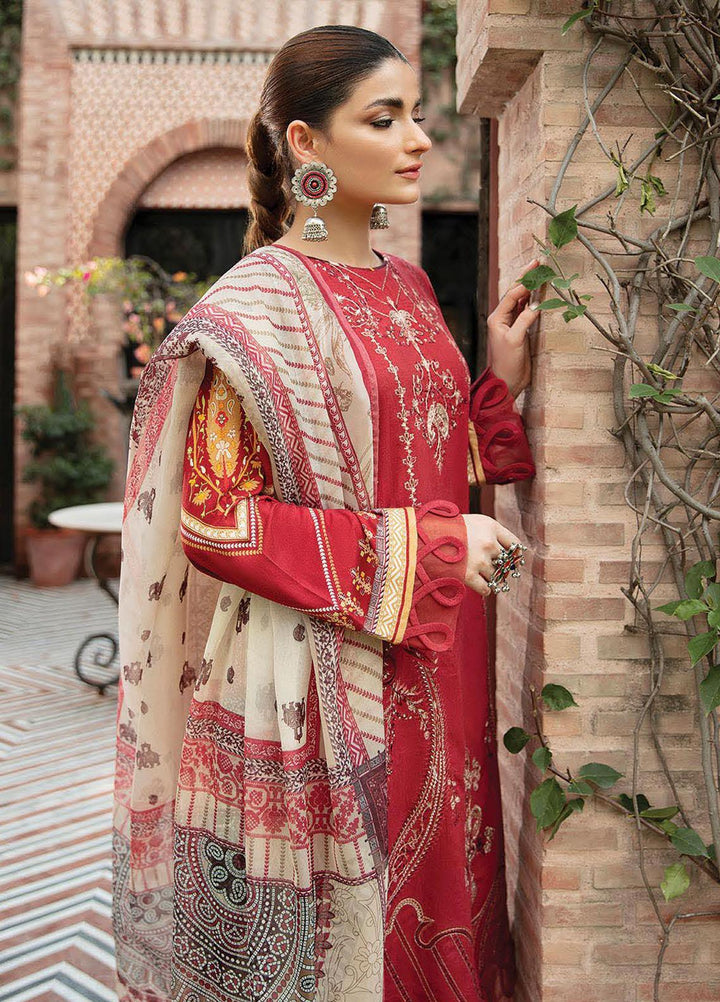 Naazaan Faixa Faixal by Ittehad Textiles Embroidered Slub Suits Unstitched 3 Piece IT21NF NZ-03 ZAIB-UN-NISA - Winter Collection
