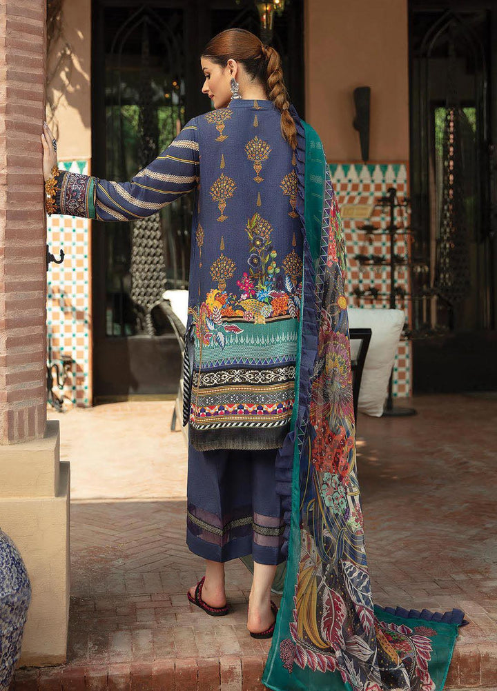 Naazaan Faixa Faixal by Ittehad Textiles Embroidered Slub Suits Unstitched 3 Piece IT21NF NZ-08 GAUHAR AARA - Winter Collection