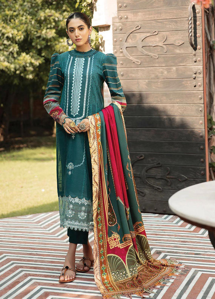 Naazaan Faixa Faixal by Ittehad Textiles Embroidered Slub Suits Unstitched 3 Piece IT21NF NZ-10 SAKINA - Winter Collection