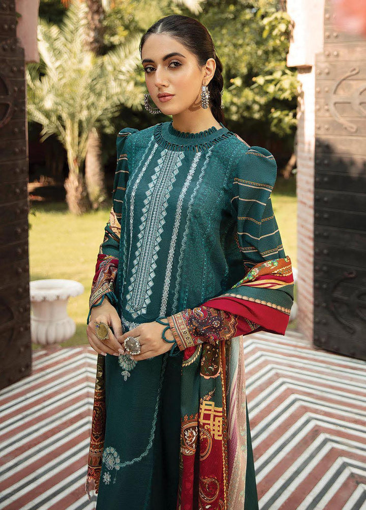 Naazaan Faixa Faixal by Ittehad Textiles Embroidered Slub Suits Unstitched 3 Piece IT21NF NZ-10 SAKINA - Winter Collection