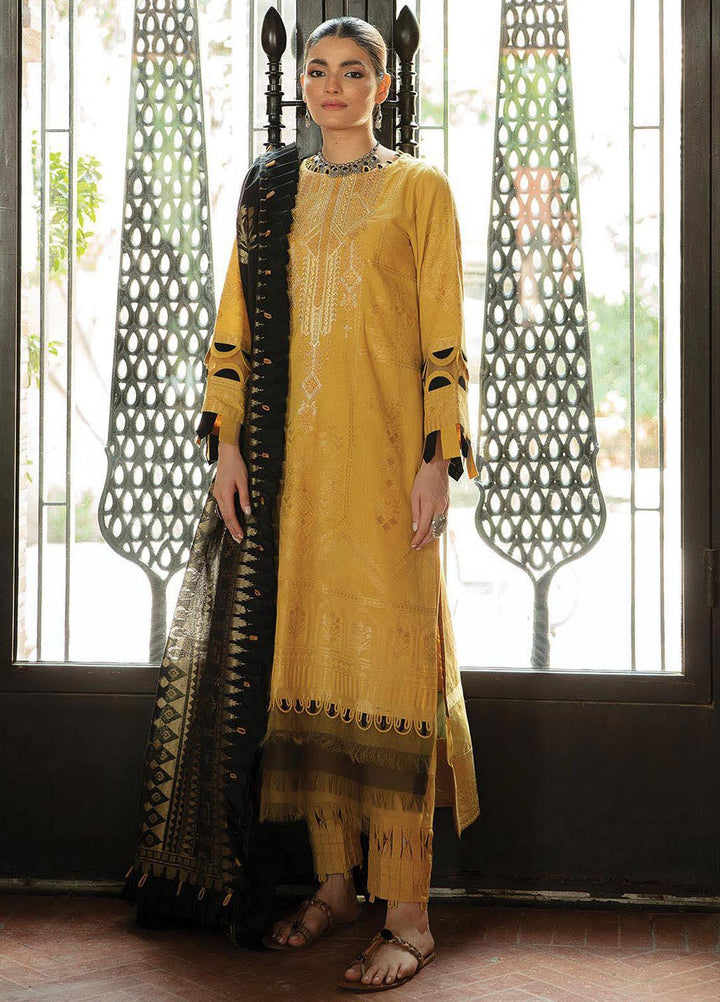 Naazaan Faixa Faixal by Ittehad Textiles Embroidered Cotton Jacquard Suits Unstitched 3 Piece IT21NF NZ-12 MAHAM - Winter Collection