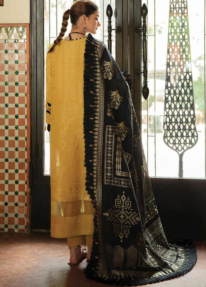 Naazaan Faixa Faixal by Ittehad Textiles Embroidered Cotton Jacquard Suits Unstitched 3 Piece IT21NF NZ-12 MAHAM - Winter Collection