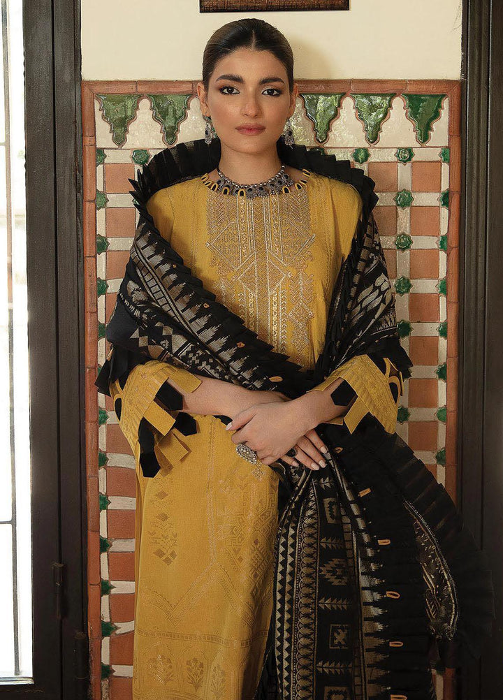 Naazaan Faixa Faixal by Ittehad Textiles Embroidered Cotton Jacquard Suits Unstitched 3 Piece IT21NF NZ-12 MAHAM - Winter Collection