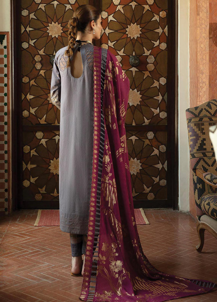 Naazaan Faixa Faixal by Ittehad Textiles Embroidered Cotton Jacquard Suits Unstitched 3 Piece IT21NF NZ-13 ARJUMAND BANO - Winter Collection