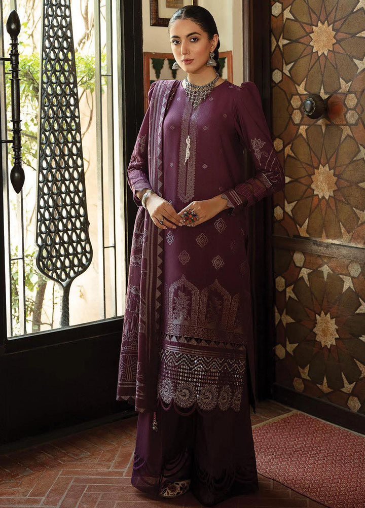 Naazaan Faixa Faixal by Ittehad Textiles Embroidered Cotton Jacquard Suits Unstitched 3 Piece IT21NF NZ-14 GULABO - Winter Collection