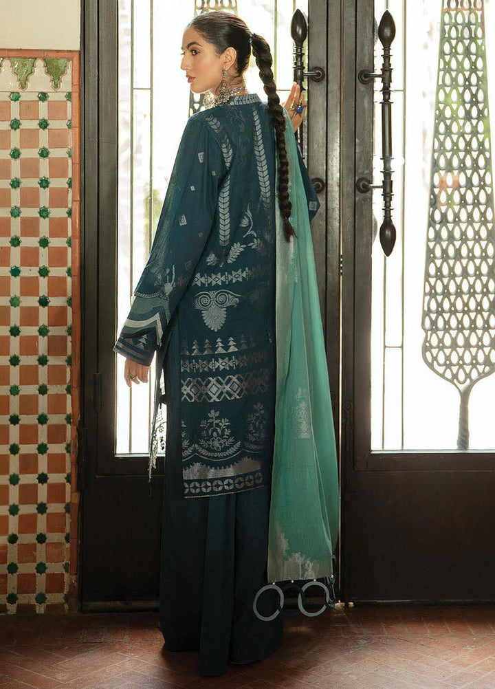 Naazaan Faixa Faixal by Ittehad Textiles Embroidered Cotton Jacquard Suits Unstitched 3 Piece IT21NF NZ-15 NUR-UN-NISA - Winter Collection