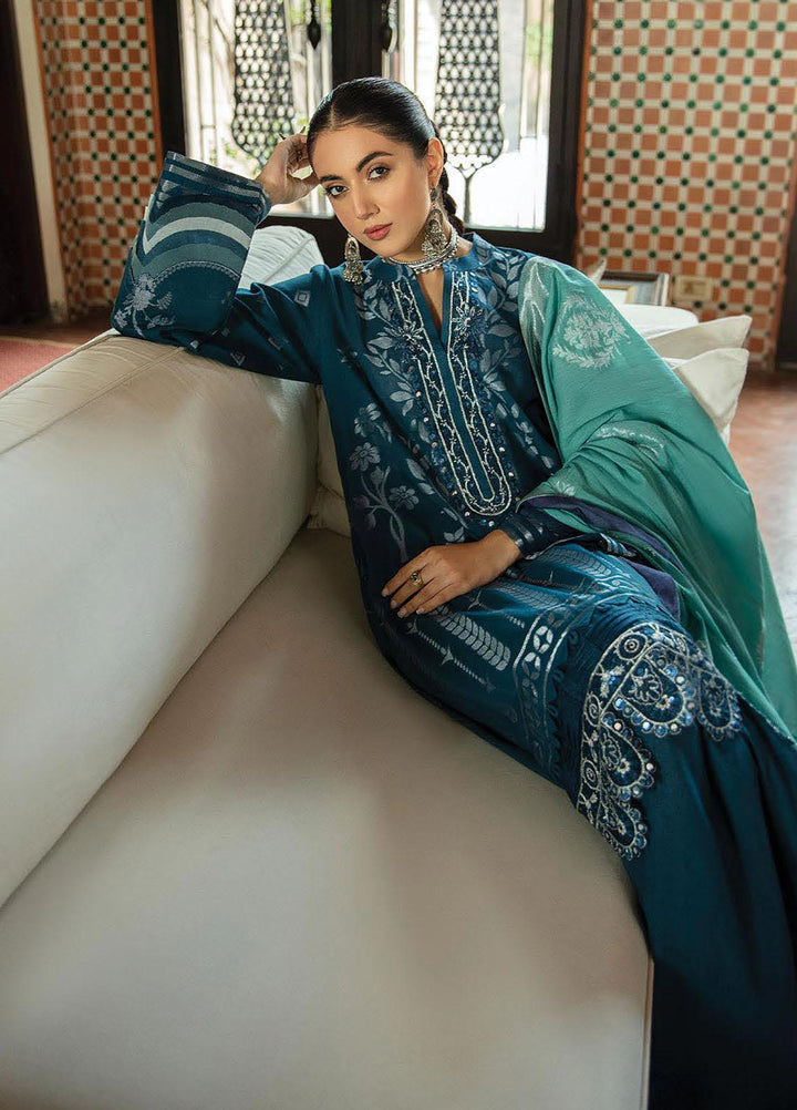 Naazaan Faixa Faixal by Ittehad Textiles Embroidered Cotton Jacquard Suits Unstitched 3 Piece IT21NF NZ-15 NUR-UN-NISA - Winter Collection