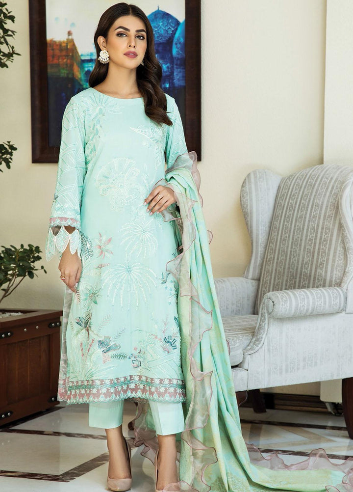 Nafasat by House of Nawab Embroidered Lawn Suits Unstitched 3 Piece HON21NF 05 RAIFAH - Luxury Collection