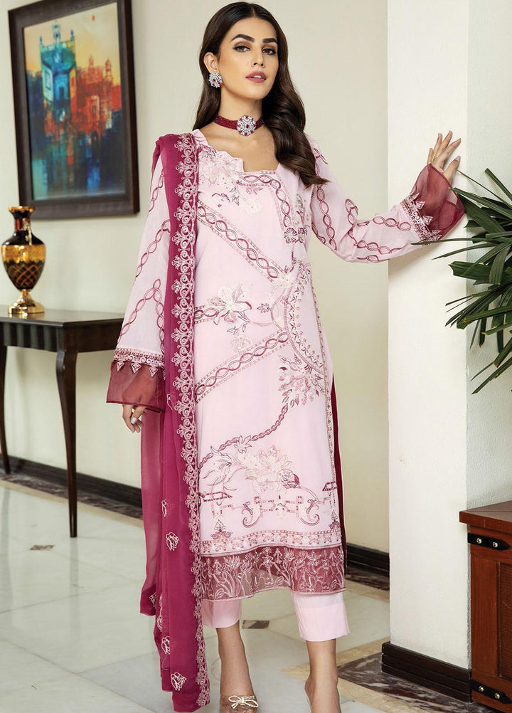 Nafasat by House of Nawab Embroidered Lawn Suits Unstitched 3 Piece HON21NF 06 TAMANNA - Luxury Collection