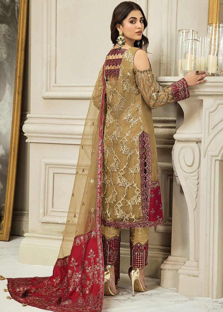 Nainsukh by House of Nawab Embroidered Organza Suits Unstitched 3 Piece HON23-N3 04 Hana (A) - Luxury Collection