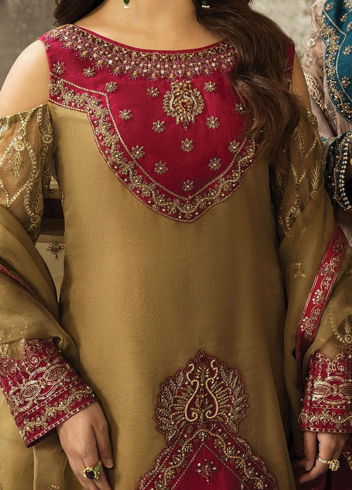 Nainsukh by House of Nawab Embroidered Organza Suits Unstitched 3 Piece HON23-N3 04 Hana (A) - Luxury Collection