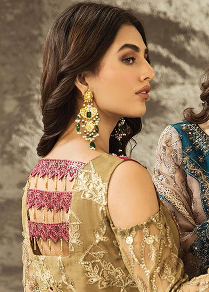 Nainsukh by House of Nawab Embroidered Organza Suits Unstitched 3 Piece HON23-N3 04 Hana (A) - Luxury Collection