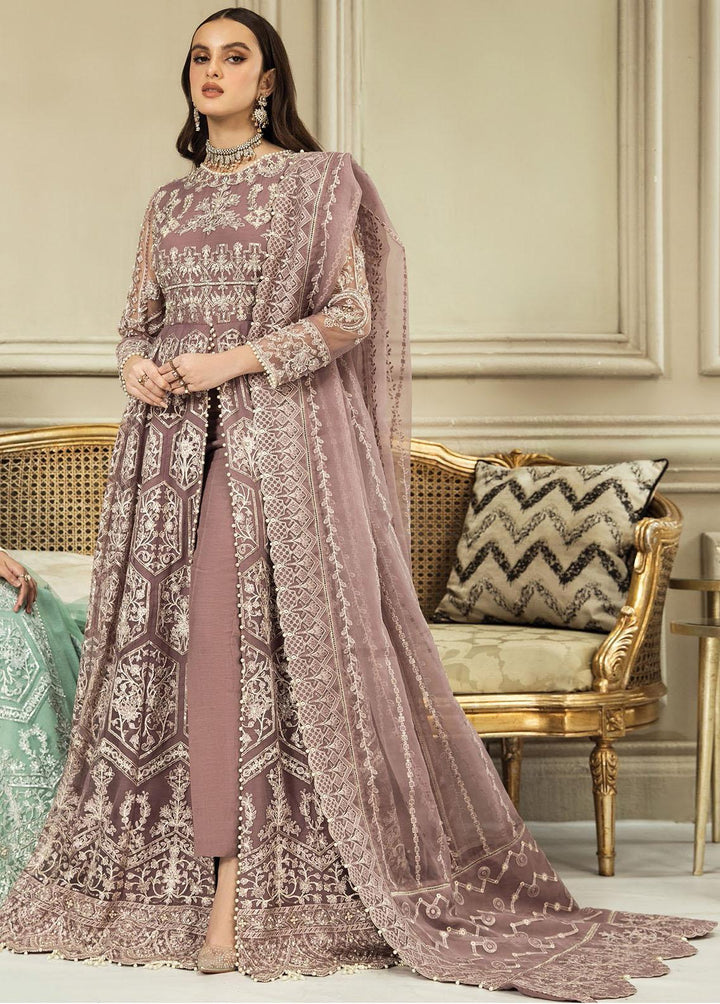Nainsukh by House of Nawab Embroidered Net Suits Unstitched 3 Piece HON23-N3 05 Farisha (B) - Luxury Collection