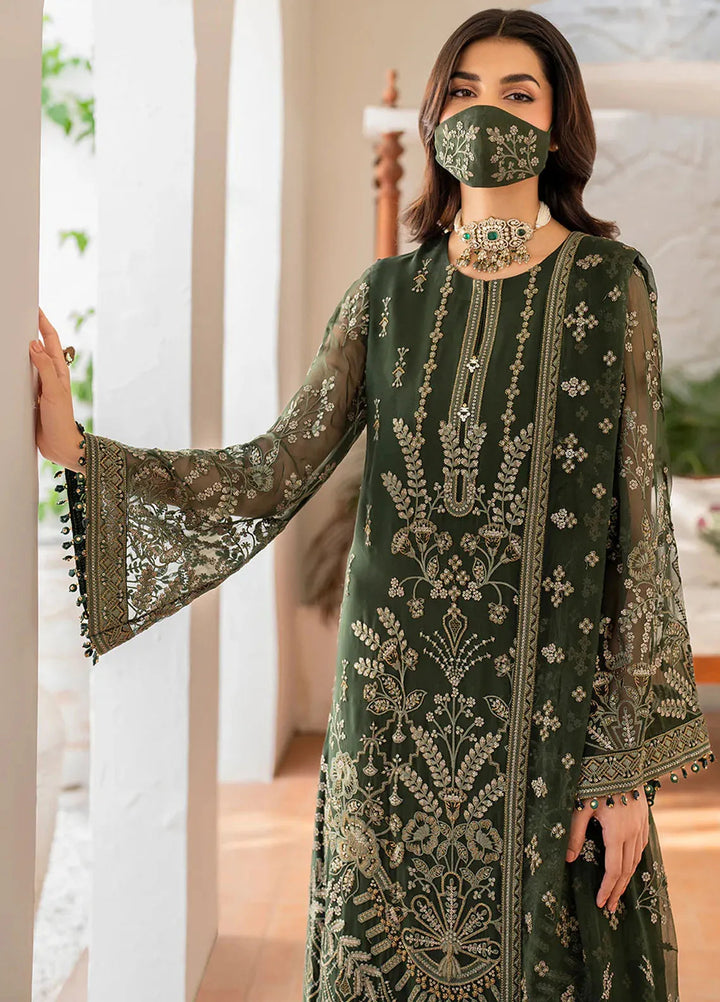 Naqsh by Safeera Embroidered Chiffon Suit Unstitched 3 Piece FL24NQ S-1401 - Formal Collection