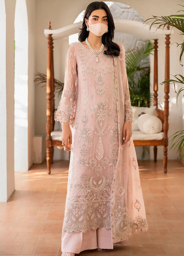 Naqsh by Safeera Embroidered Chiffon Suit Unstitched 3 Piece FL24NQ S-1403 - Formal Collection
