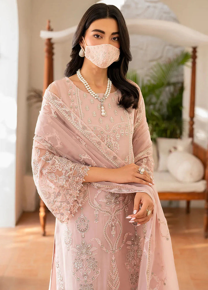 Naqsh by Safeera Embroidered Chiffon Suit Unstitched 3 Piece FL24NQ S-1403 - Formal Collection