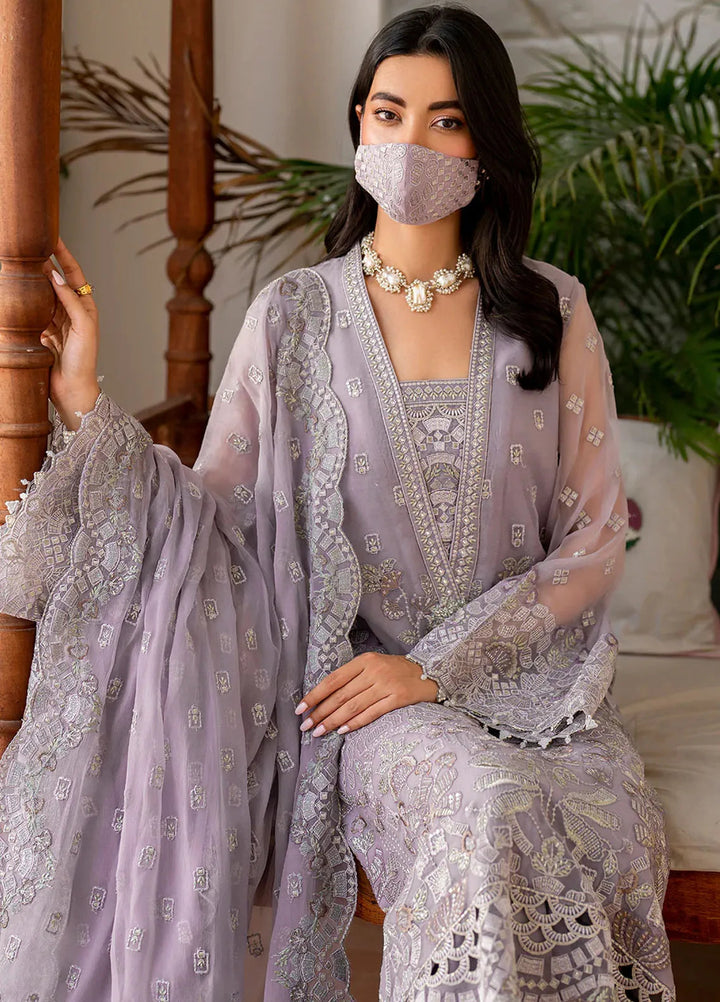 Naqsh by Safeera Embroidered Chiffon Suit Unstitched 3 Piece FL24NQ S-1408 - Formal Collection