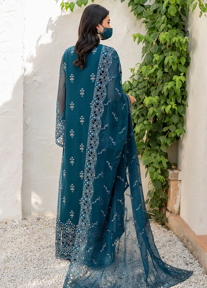 Naqsh by Safeera Embroidered Chiffon Suit Unstitched 3 Piece FL24NQ S-1410 - Formal Collection