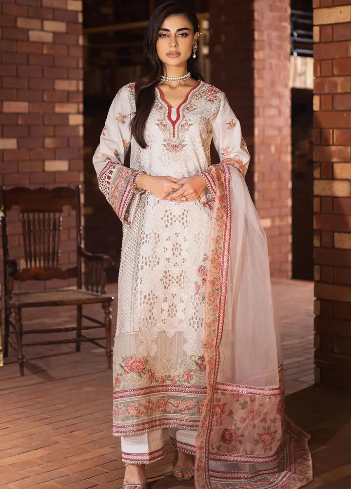 Naya by Imrozia Premium Pret Embroidered Lawn 3 Piece Suit SP-51 Mehza