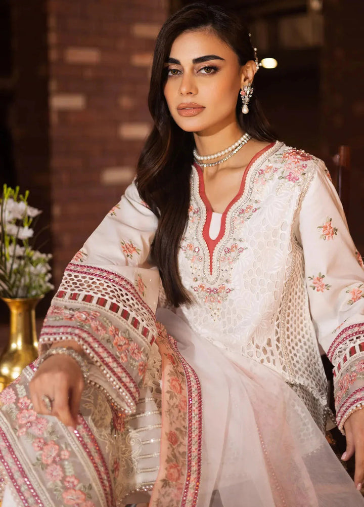 Naya by Imrozia Premium Pret Embroidered Lawn 3 Piece Suit SP-51 Mehza