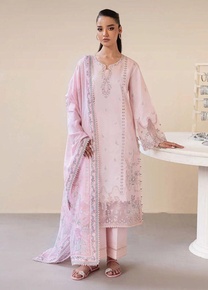 Nayaab by Seran Embroidered Lawn Suits Unstitched 3 Piece SRN25NE D-02 Rania - Festive Collection