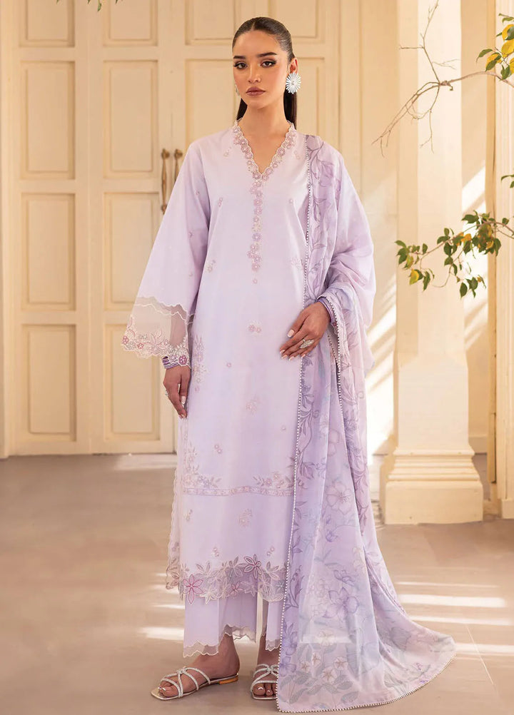 Nayaab by Seran Embroidered Lawn Suits Unstitched 3 Piece SRN25NE D-03 Reha - Festive Collection